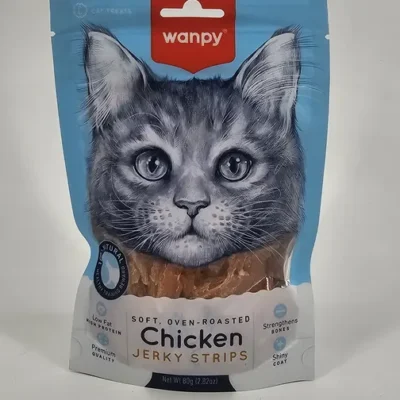 WANPY GATO CHICKEN JERKY STRIPS 80 GR