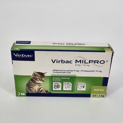 VIRBAC MILPRO GATOS 0.5 – 2 KG X 2 (CPR)