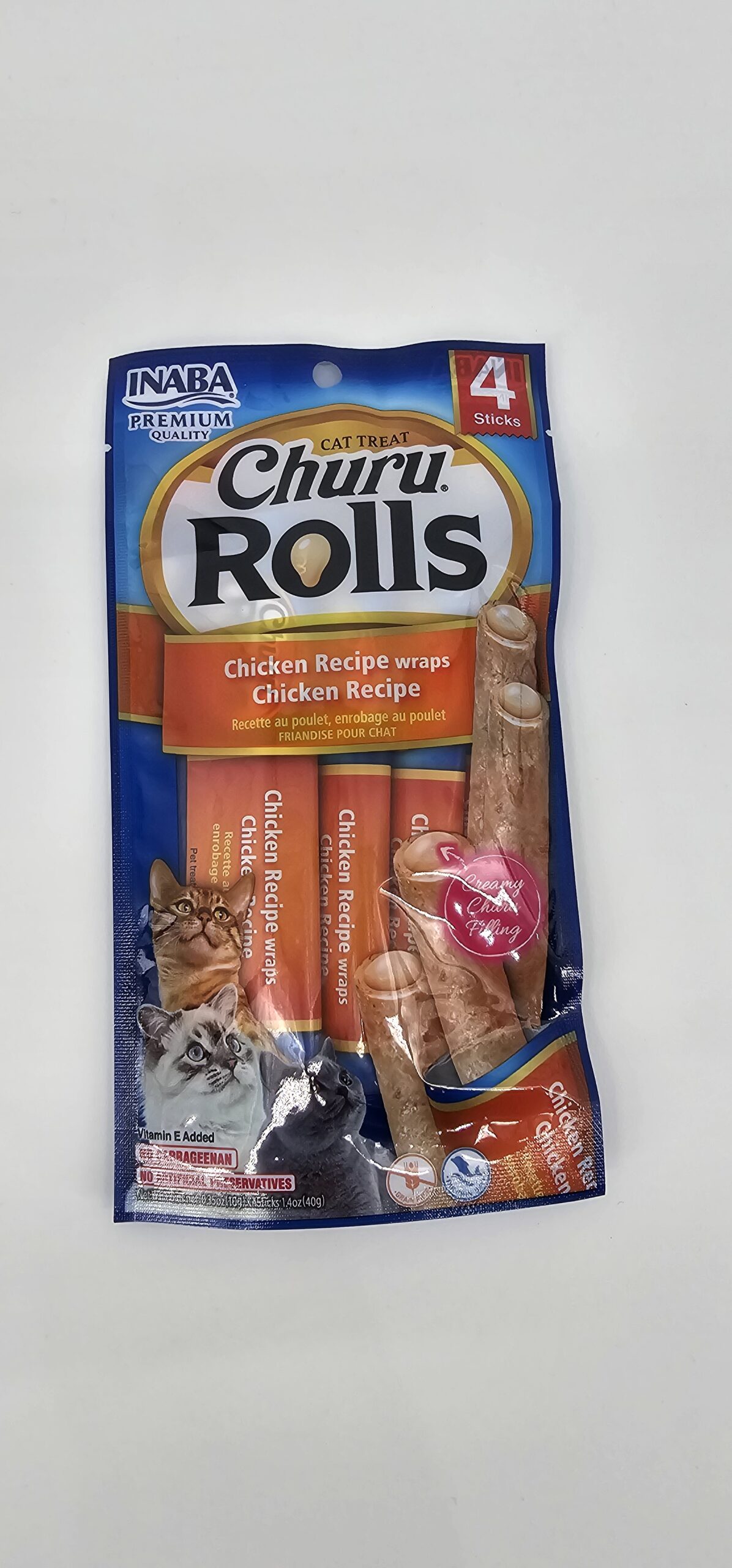 CHURU ROLLS GATO POLLO X 4 (U)