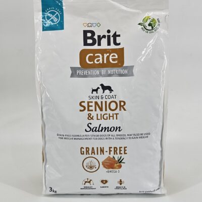BRIT CARE PERRO SENIOR & LIGHT SALMON GRAIN-FREE 3 KG