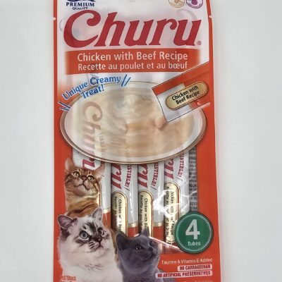 CHURU GATO POLLO CON CARNE 14 GR X 4 (U)