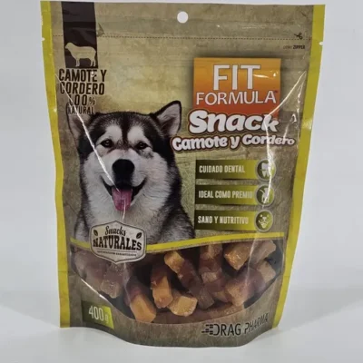 FIT FORMULA SNACK CAMOTE Y CORDERO 400 GR