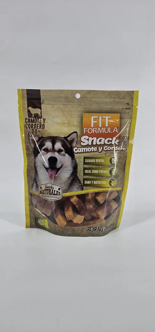 FIT FORMULA SNACK CAMOTE Y CORDERO 400 GR