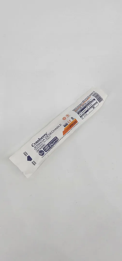 JERINGA DESECHABLE CRANBERRY LUER LOCK 5 ML - Imagen 2