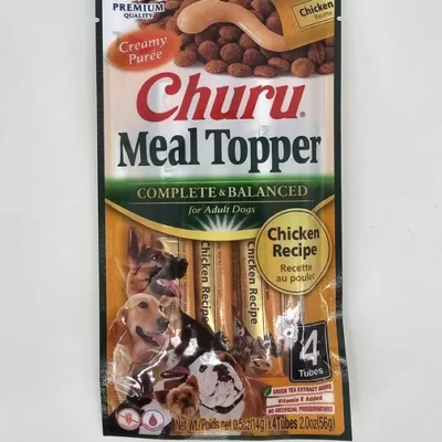 CHURU MEAL TOPPER PERRO POLLO X 4 (U)