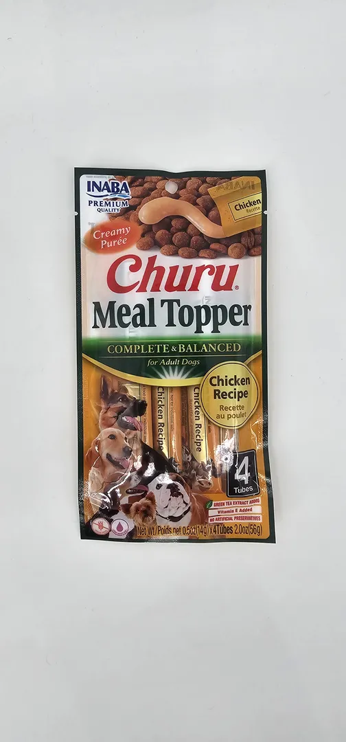 CHURU MEAL TOPPER PERRO POLLO X 4 (U)