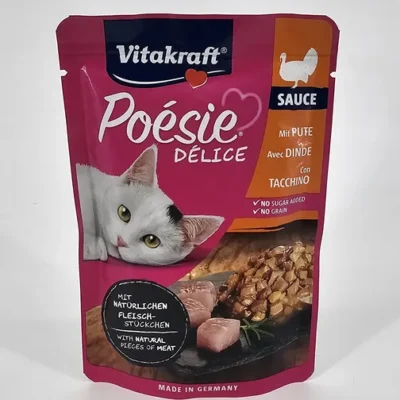 VITAKRAFT GATO POESIE DELICE POUCH PAVO 85 GR