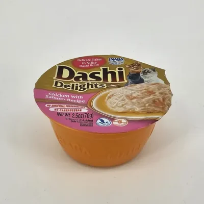 DASHI DELIGHTS POLLO CON SALMON 70 GR