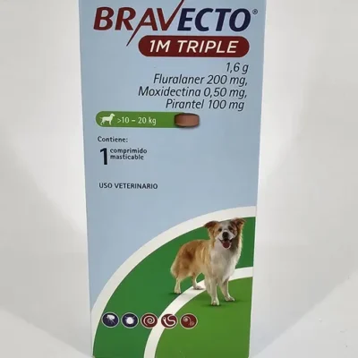 BRAVECTO 1M TRIPLE PERRO 10 - 20 KG