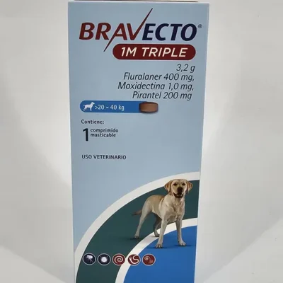 BRAVECTO 1M TRIPLE PERRO 20 - 40 KG