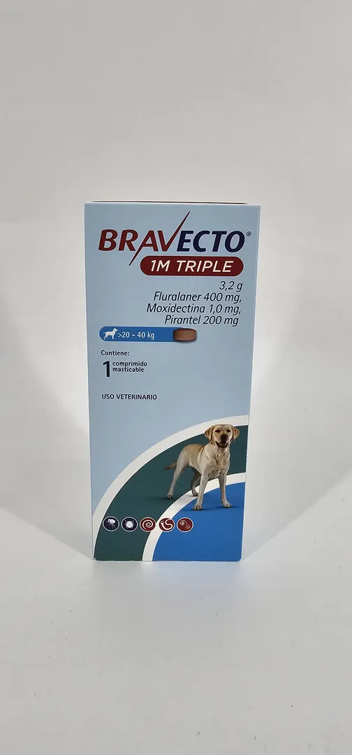 BRAVECTO 1M TRIPLE PERRO 20 - 40 KG