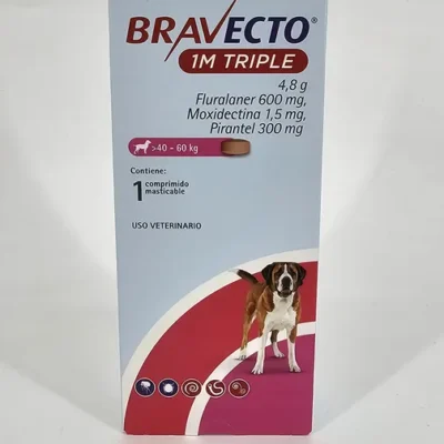 BRAVECTO 1M TRIPLE PERRO 40 - 60 KG