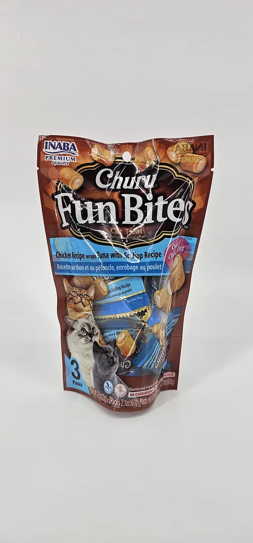 CHURU FUN BITES POLLO RELLENO ATUN Y OSTION 60 GR