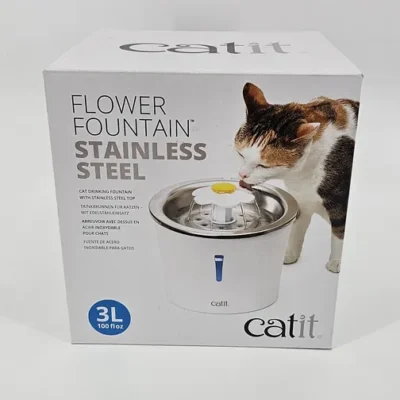 CATIT FLOWER FOUNTAIN ACERO INOXIDABLE 3 L