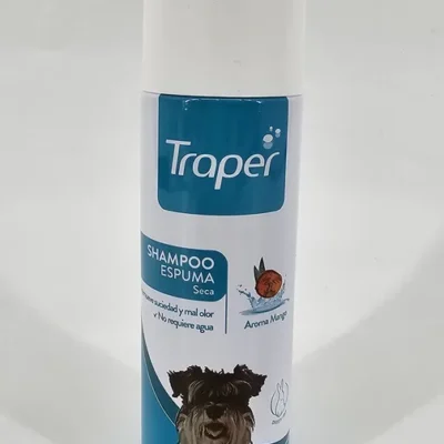 TRAPER SHAMPOO ESPUMA SECA PERRO MANGO 170 ML