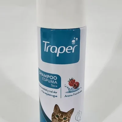 TRAPER SHAMPOO ESPUMA SECA GATO FRAMBUESA 170 ML
