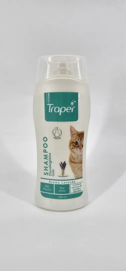 TRAPER SHAMPOO HIPOALERGENICO GATO LAVANDA 260 ML