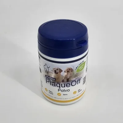 PLAQUEOFF POLVO PARA PERROS 60 GR