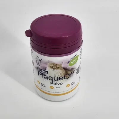 PLAQUEOFF POLVO PARA GATOS 40 GR