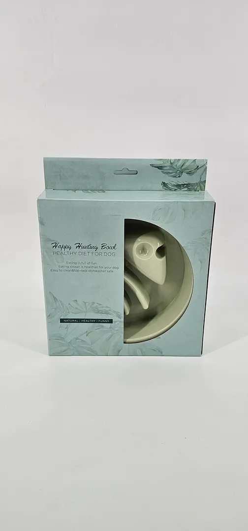 PLATO ALIMENTACION LENTA HAPPY HUNTING BOWL VERDE