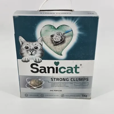 SANICAT STRONG CLUMPS ARENA SANITARIA AGLOMERANTE SIN PERFUME 7 KG