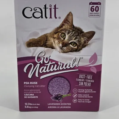CATIT GO NATURAL PEA HUSK ARENA SANITARIA AGLOMERANTE LAVANDA 5.6 KG