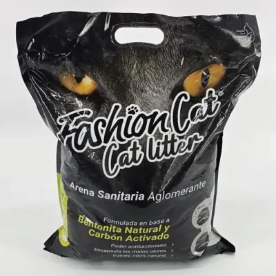 FASHION CAT ARENA SANITARIA AGLOMERANTE CARBON ACTIVADO 8 KG