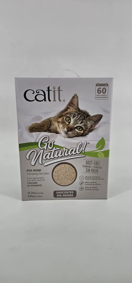 CATIT GO NATURAL ARENA CASCARA DE GUISANTE SIN AROMA 5.6 KG