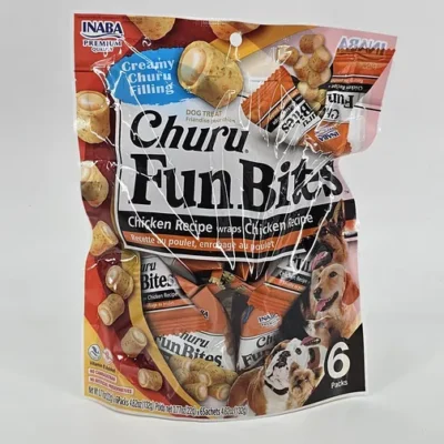 CHURU FUN BITES PERRO POLLO X 6 PACKS