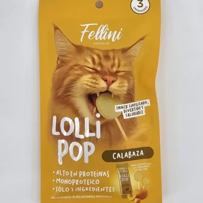 FELLINI LOLLI POP GATO CALABAZA X 3 (U)