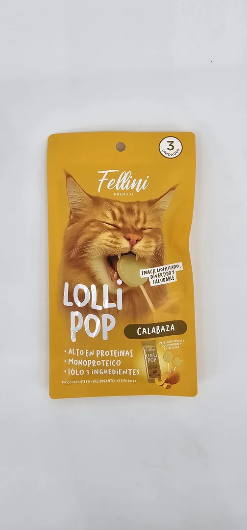 FELLINI LOLLI POP GATO CALABAZA X 3 (U)
