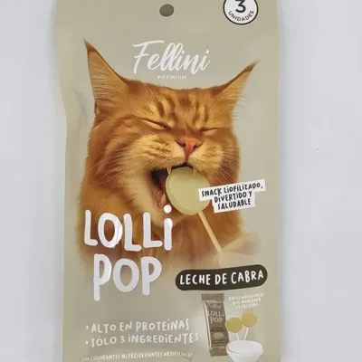 FELLINI LOLLI POP GATO LECHE DE CABRA X 3 (U)