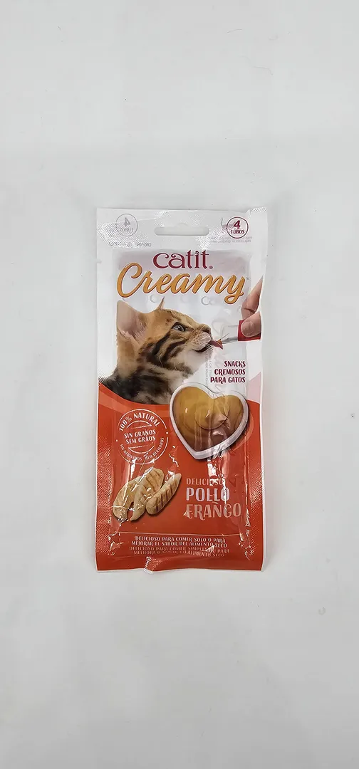 CATIT CREAMY GATO POLLO X 4 (U)