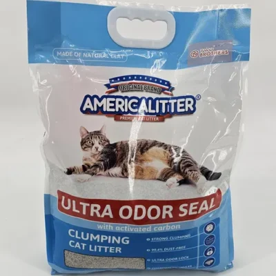 AMERICA LITTER ARENA SANITARIA AGLOMERANTE CARBON ACTIVADO 7 KG